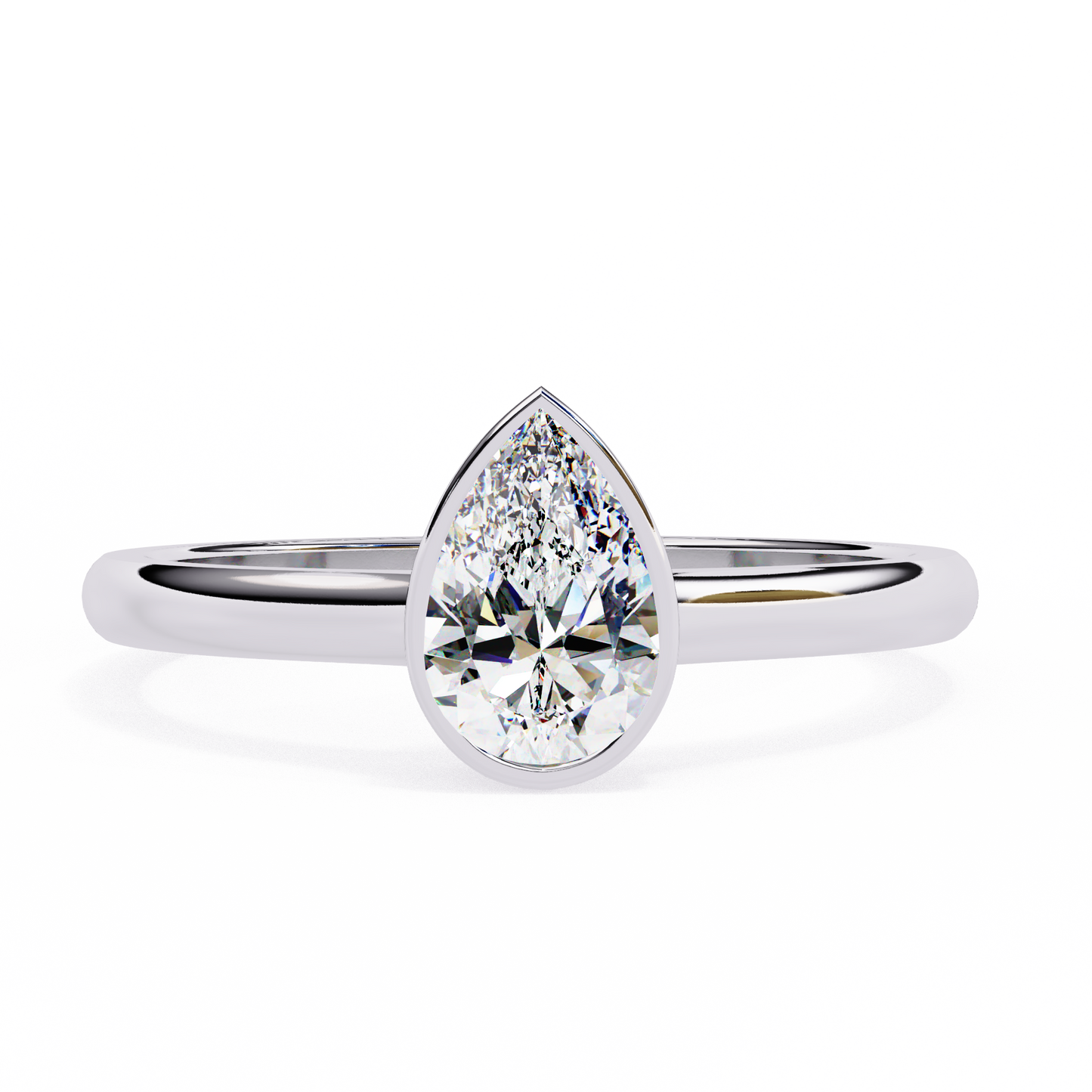 0.60 CT PEAR Cut Diamond Engagement Ring - Ulight Jewels