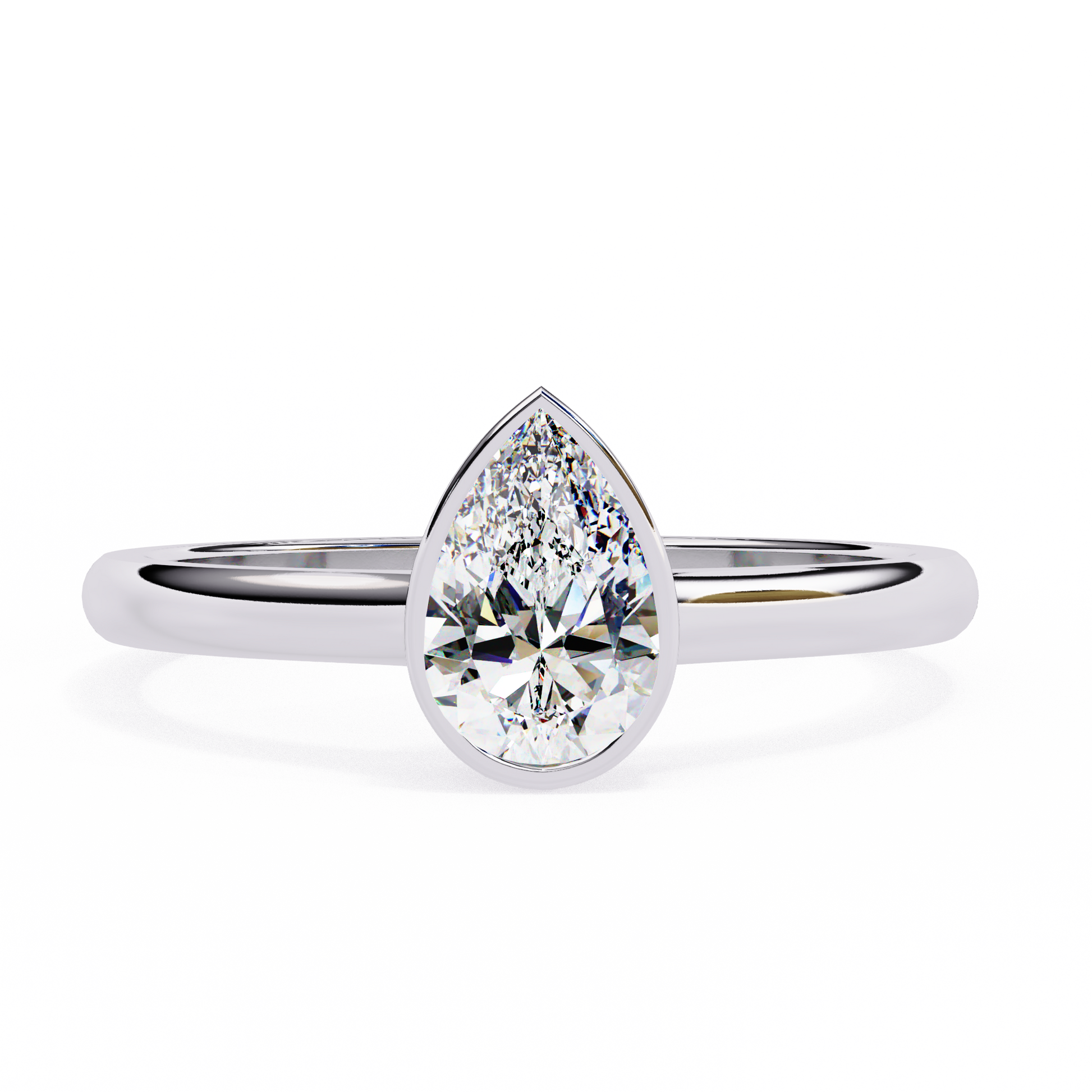 0.60 CT PEAR Cut Diamond Engagement Ring - Ulight Jewels