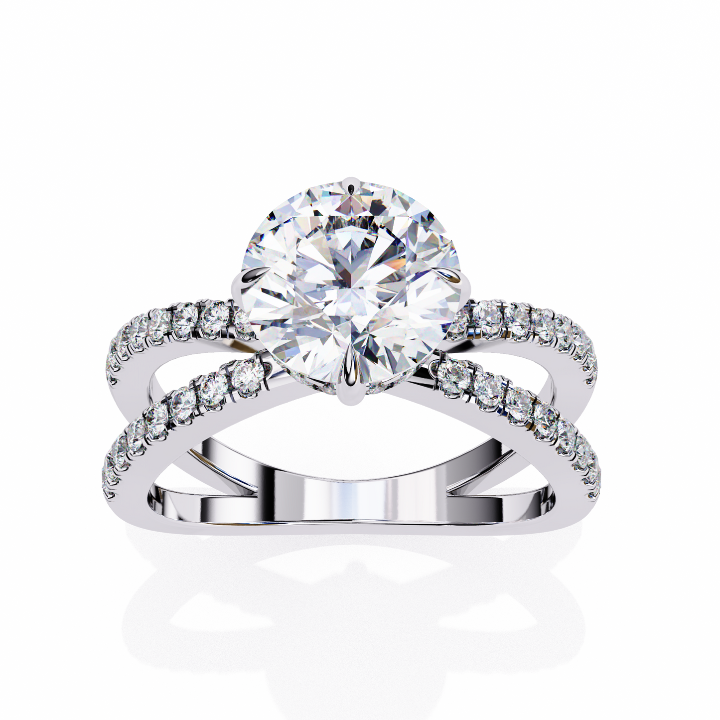 2.00 CT Round Cut Diamond Engagement Ring