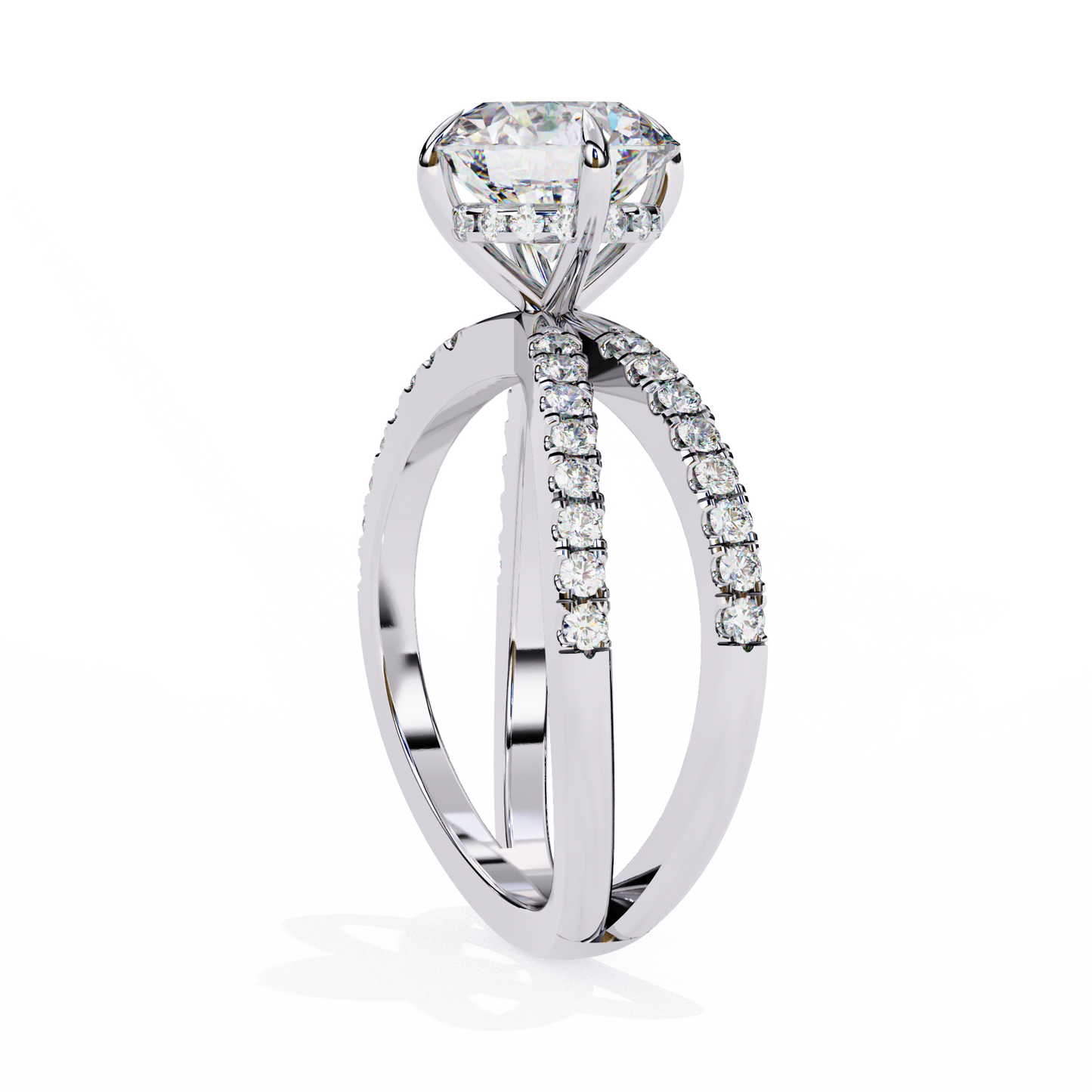 2.00 CT Round Cut Diamond Engagement Ring