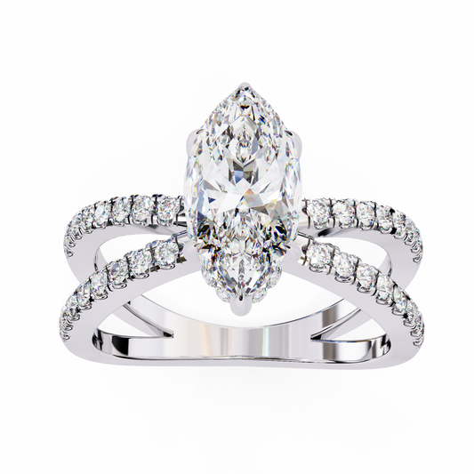 1.50 CT Marquise Cut Diamond Engagement Ring - Ulight Jewels