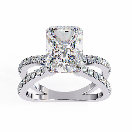 2.00 CT Radiant Cut Diamond Engagement Ring - Ulight Jewels