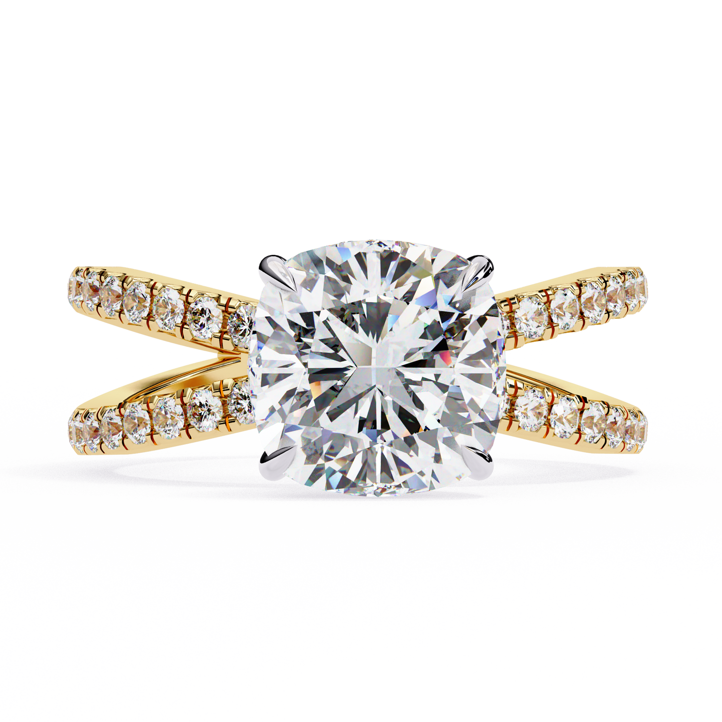 3.00 CT Cushion Cut Diamond Engagement Ring