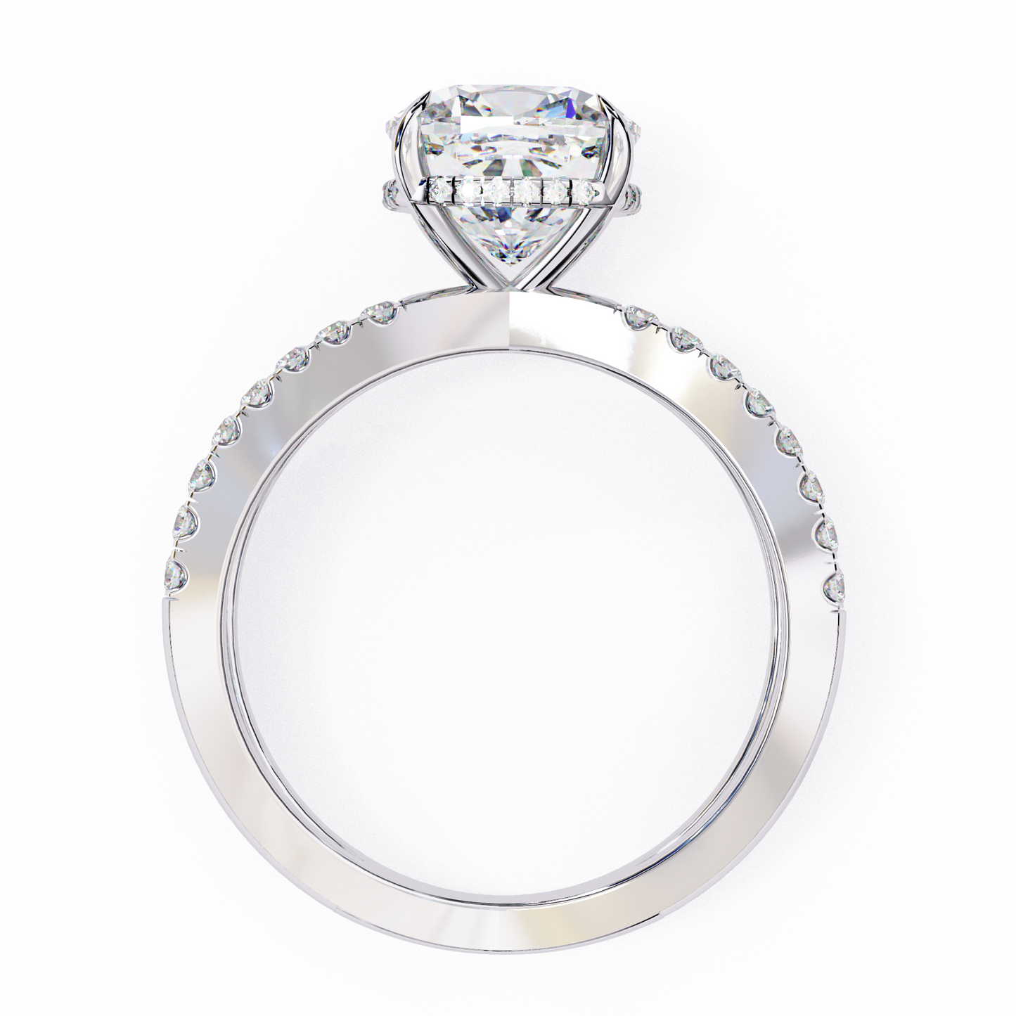 3.00 CT Cushion Cut Diamond Engagement Ring