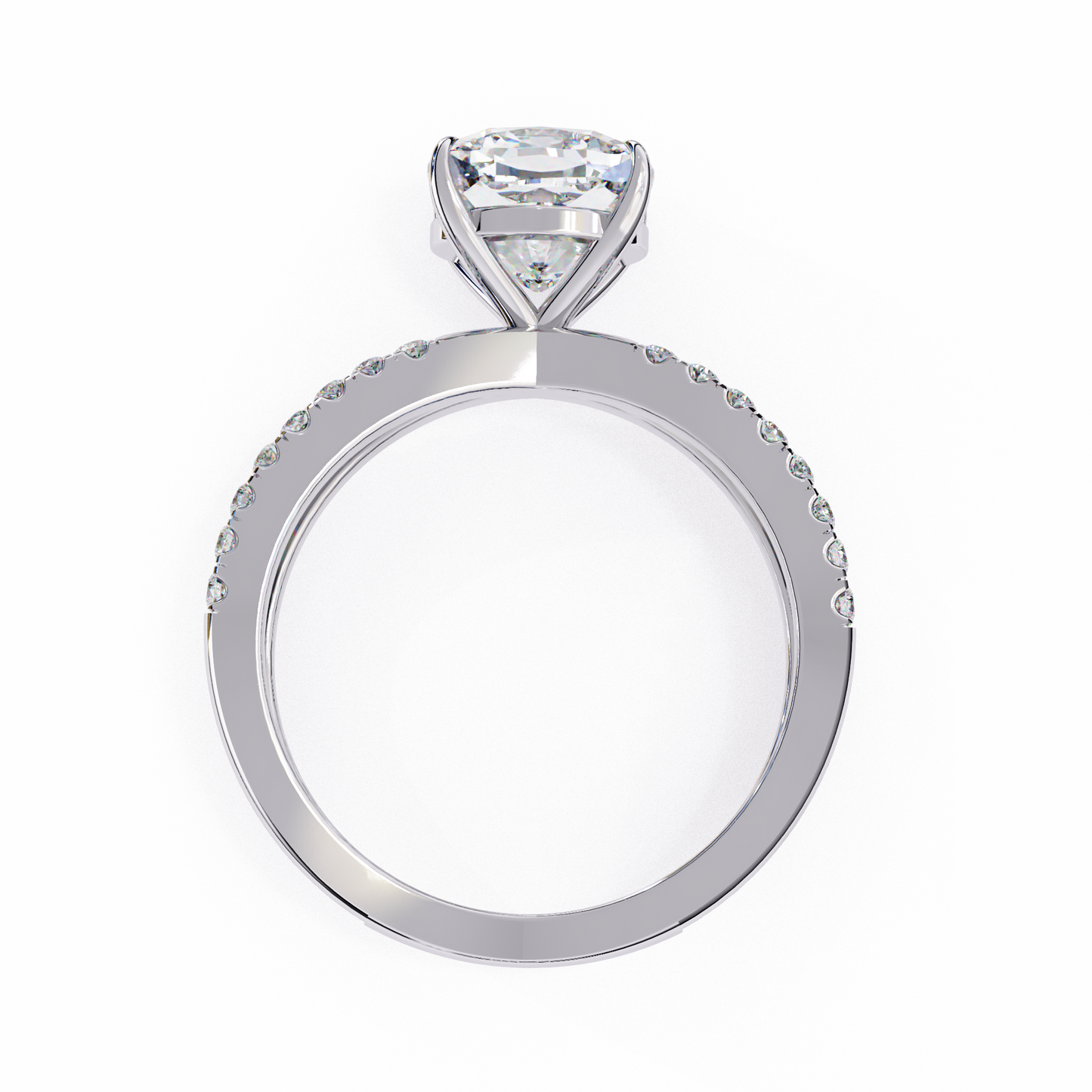 3.00 CT CUSHION Cut Diamond Engagement Ring