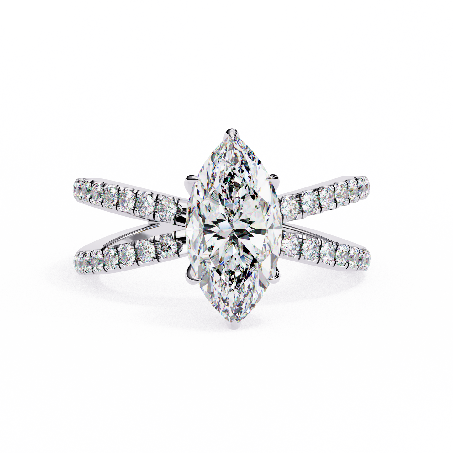 1.00 CT MARQUISE Cut Diamond Engagement Ring - Ulight Jewels