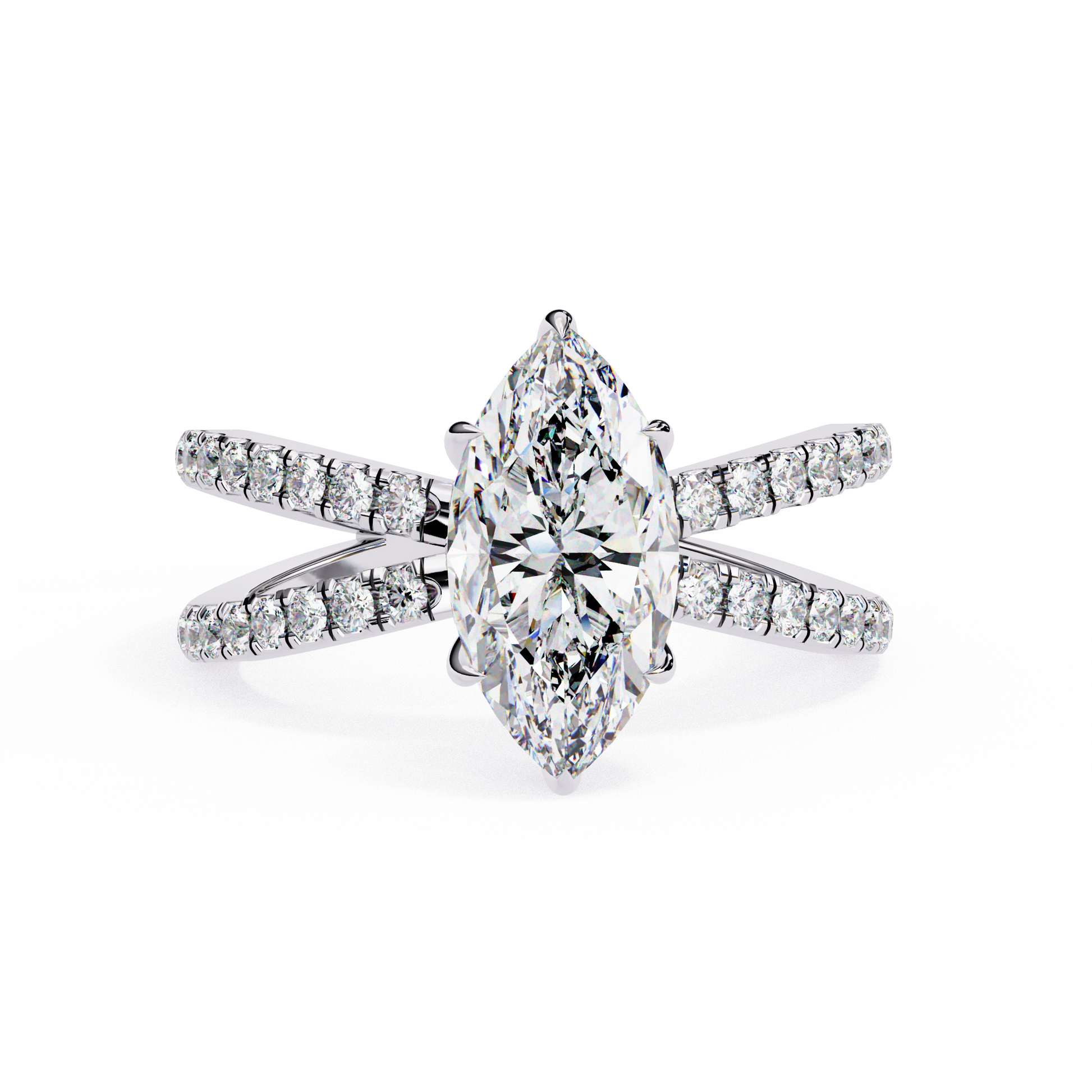 1.00 CT MARQUISE Cut Diamond Engagement Ring - Ulight Jewels