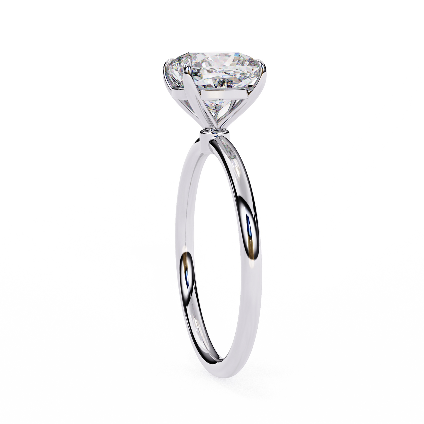 3.00  CT Cushion Cut Diamond Engagement Ring