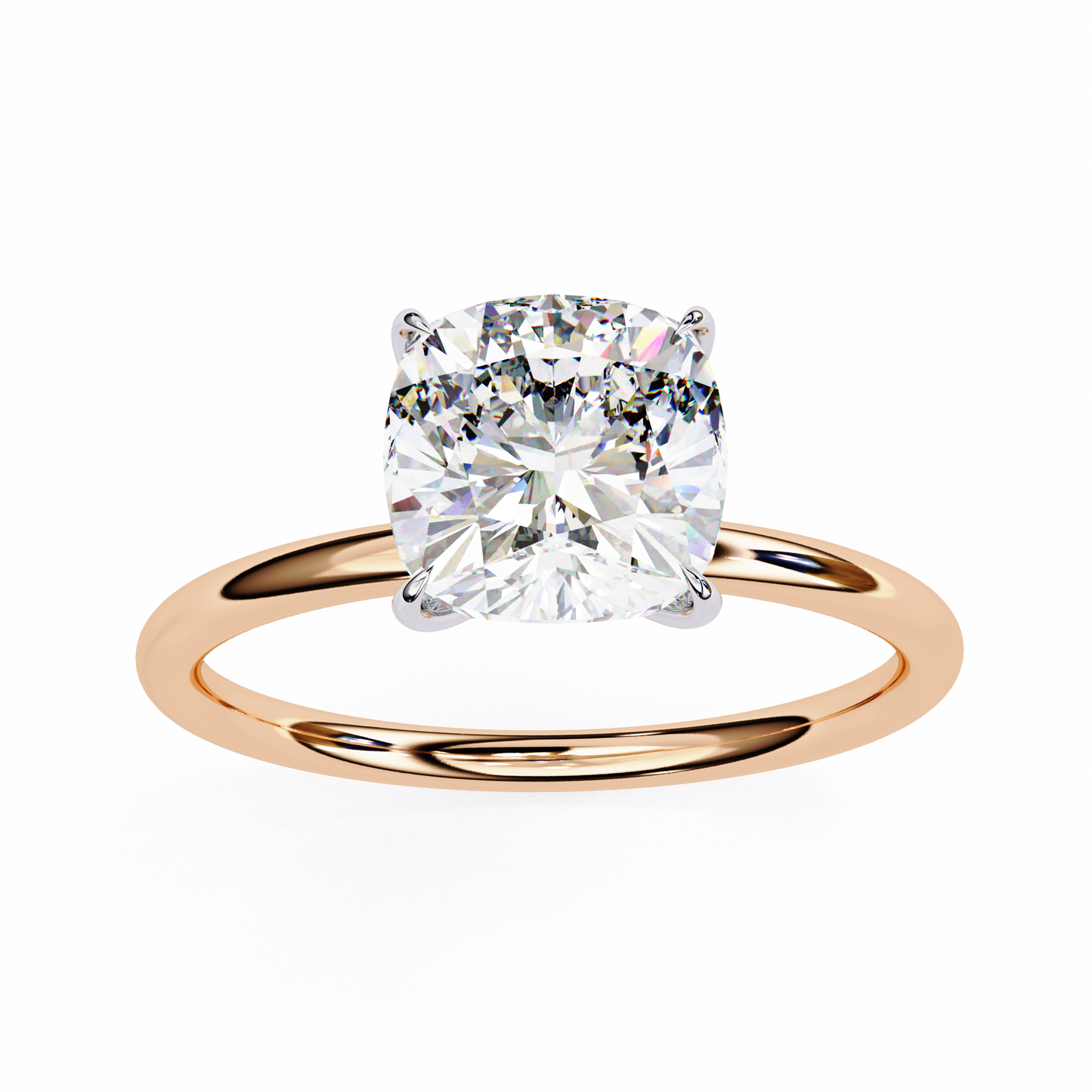 3.00  CT Cushion Cut Diamond Engagement Ring