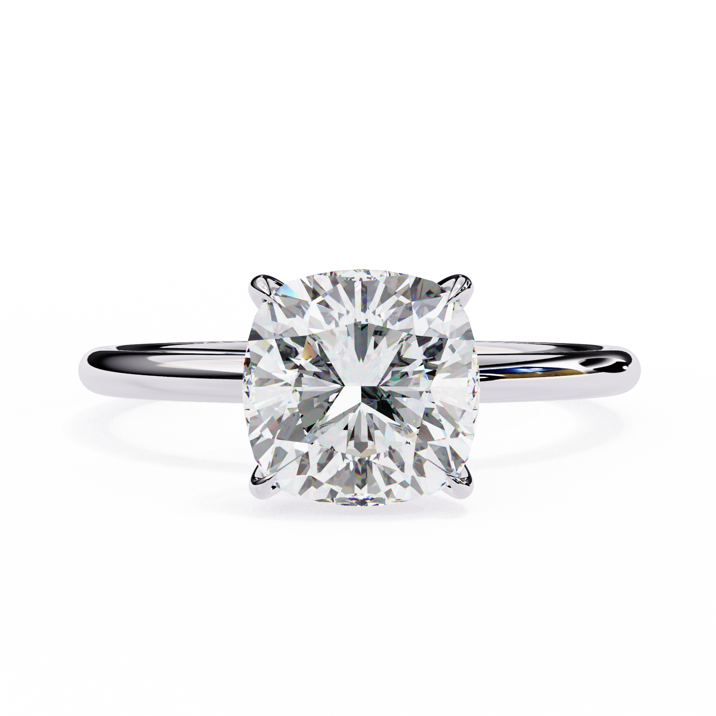 3.00  CT Cushion Cut Diamond Engagement Ring - Ulight Jewels