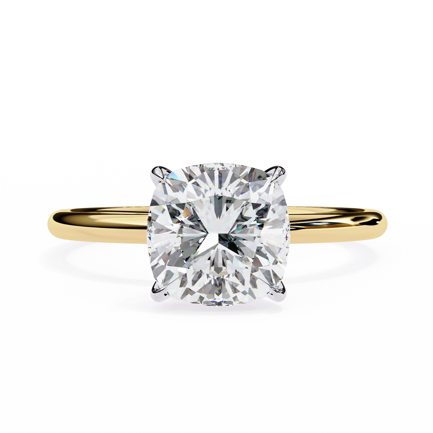 3.00  CT Cushion Cut Diamond Engagement Ring