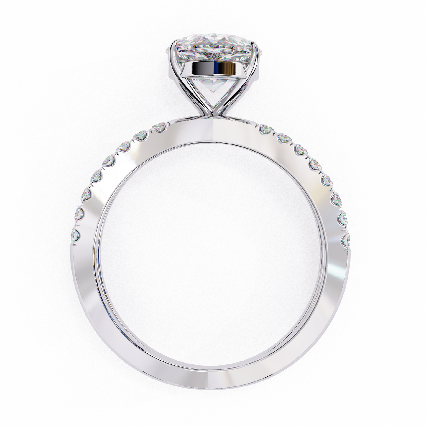 2.25  CT PEAR Cut Diamond Engagement Ring