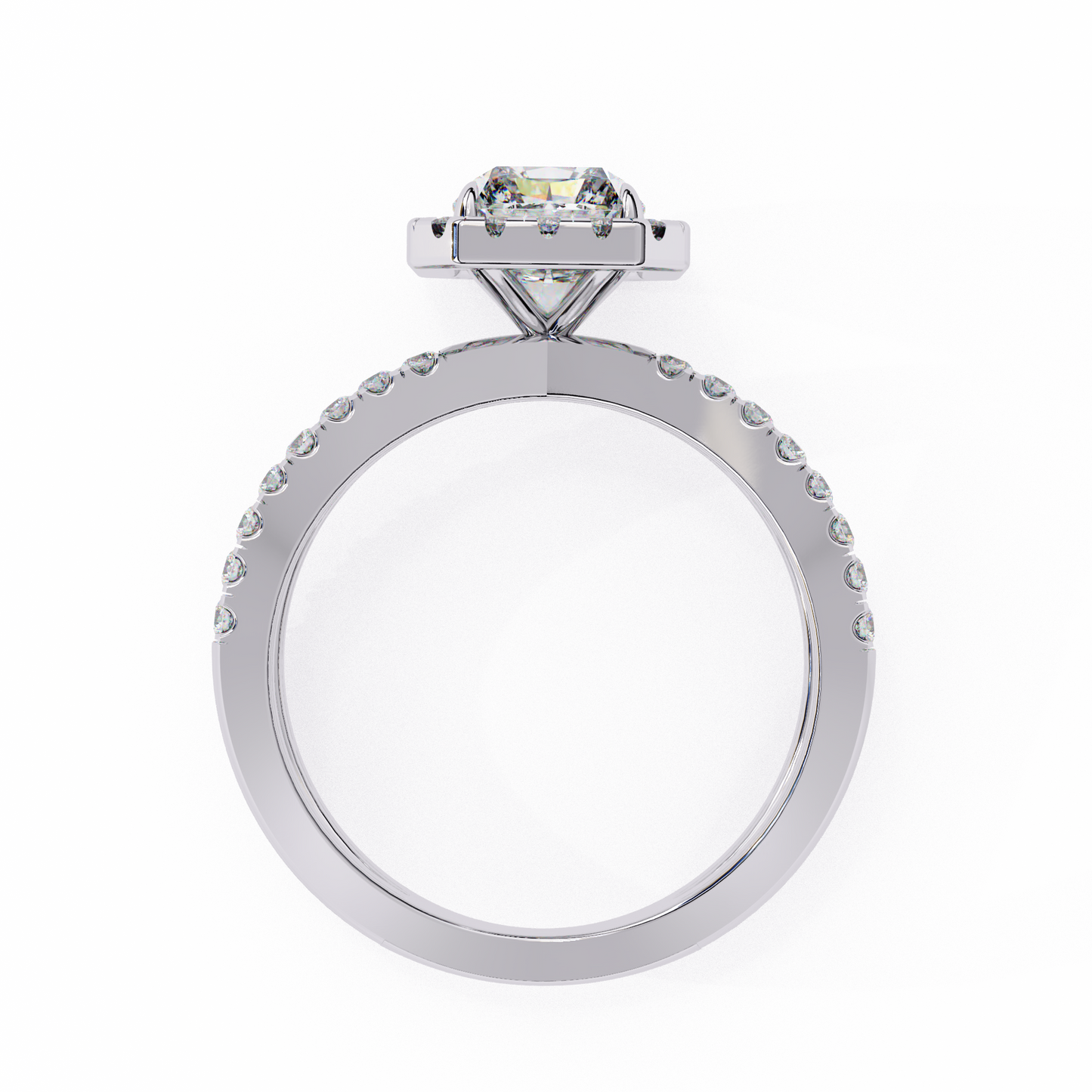 1.75 CT RADIANT Cut Diamond Engagement Ring