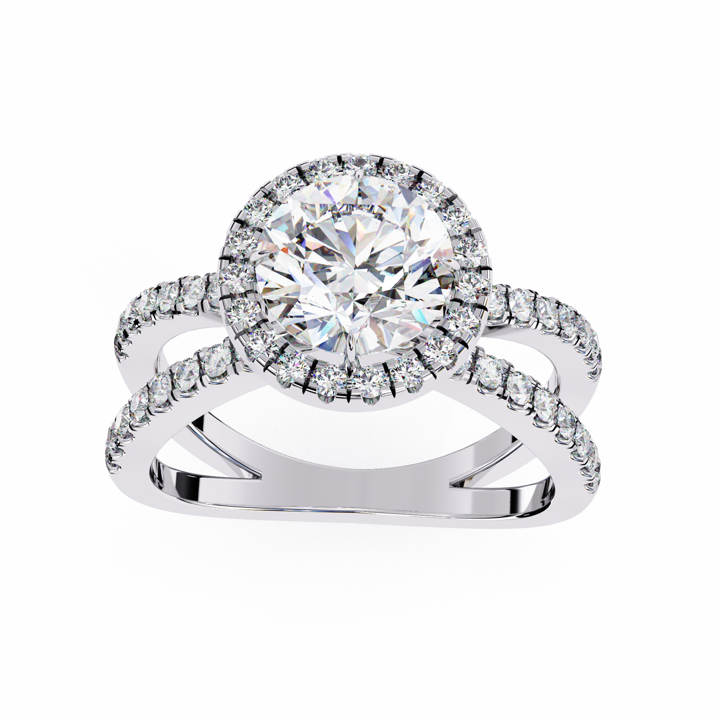 1.50 CT Round  Cut Diamond Engagement Ring - Ulight Jewels