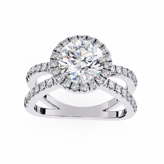 1.50 CT Round  Cut Diamond Engagement Ring - Ulight Jewels