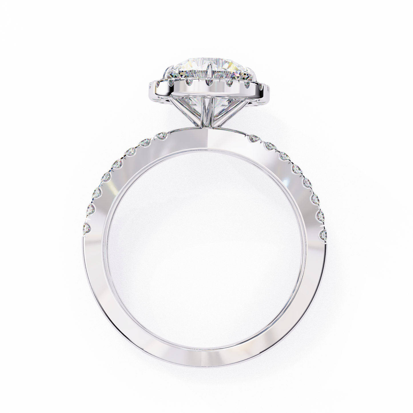 1.50 CT Round  Cut Diamond Engagement Ring