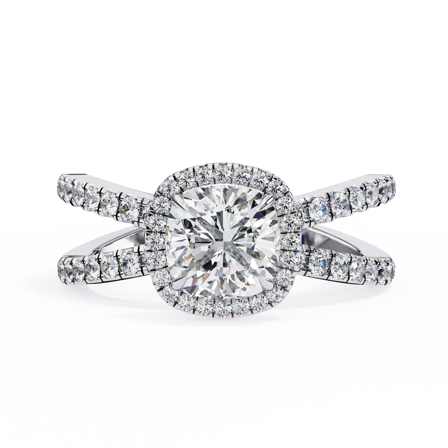 2.00 CT Cushion Cut Diamond Engagement Ring - Ulight Jewels