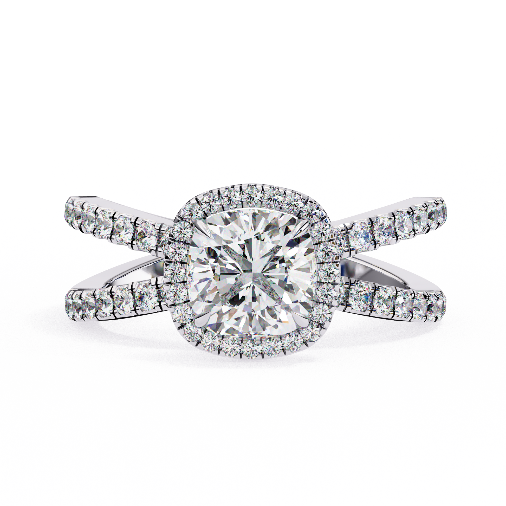 2.00 CT Cushion Cut Diamond Engagement Ring - Ulight Jewels