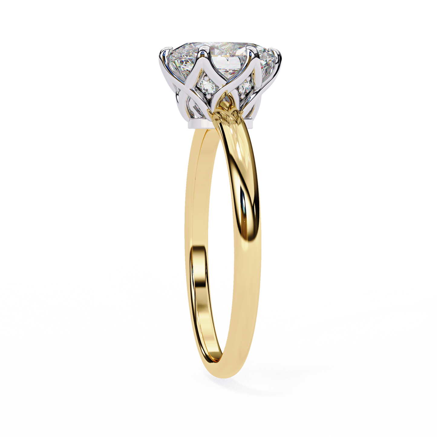 1.50 CT Oval Cut Diamond Engagement Ring