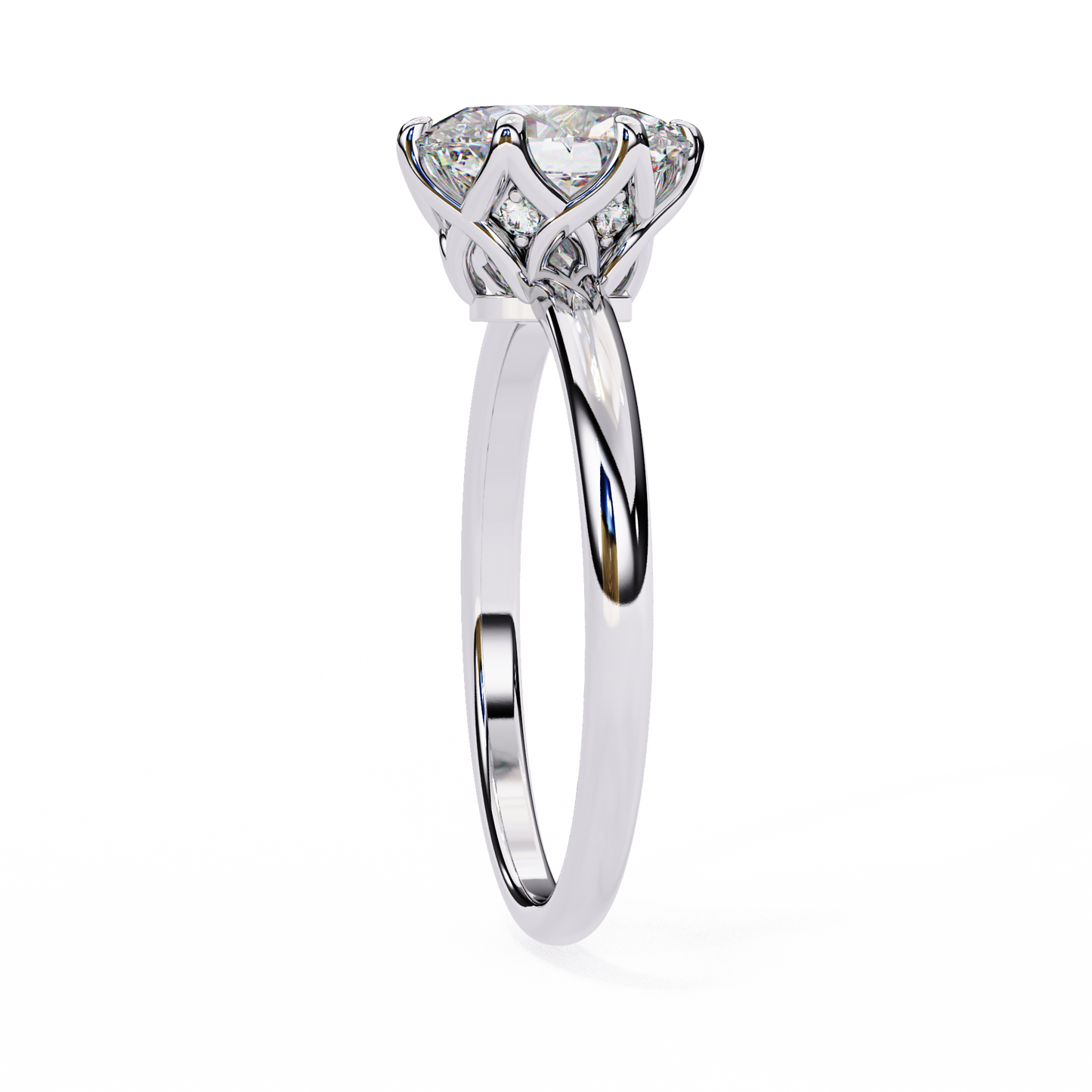 1.50 CT Oval Cut Diamond Engagement Ring