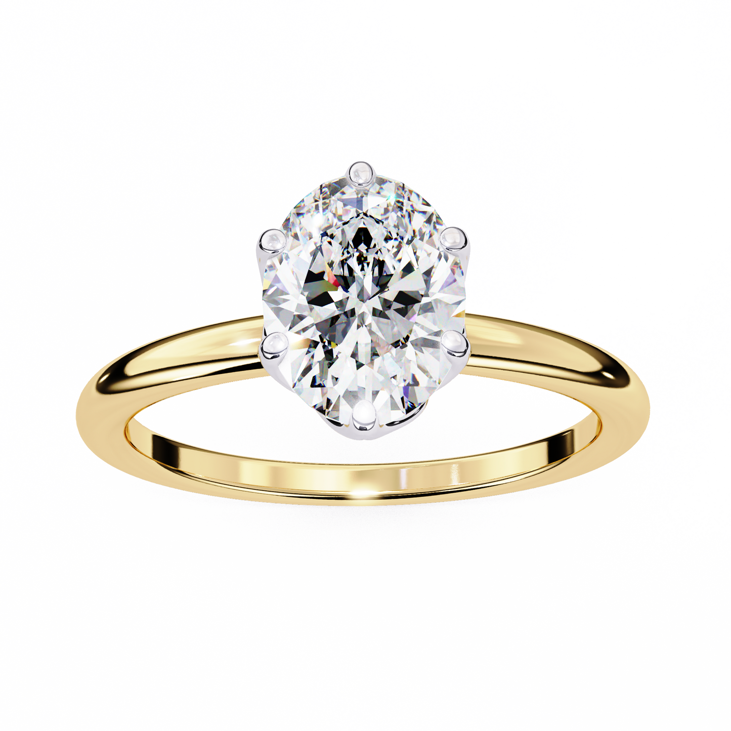 1.50 CT Oval Cut Diamond Engagement Ring