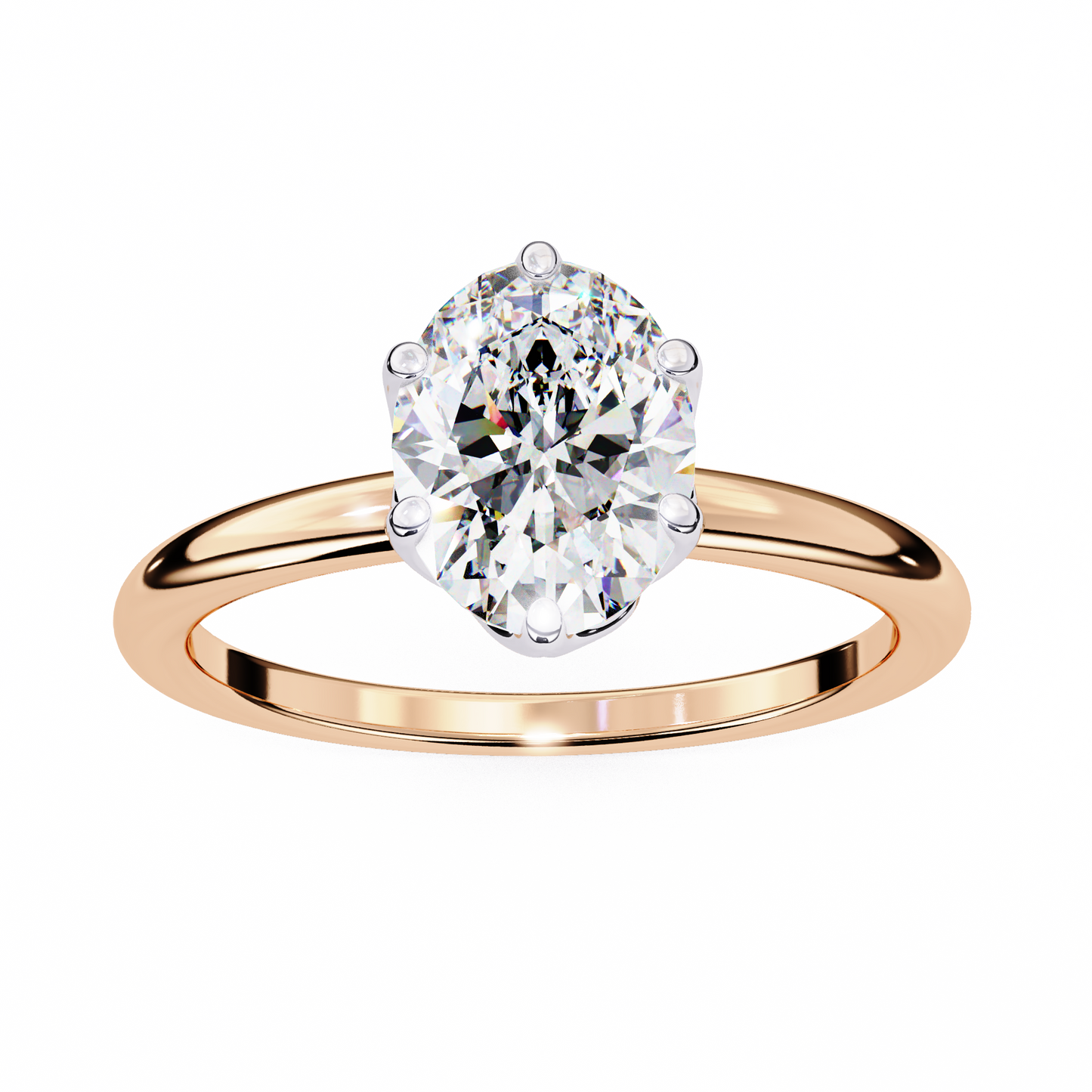 1.50 CT Oval Cut Diamond Engagement Ring