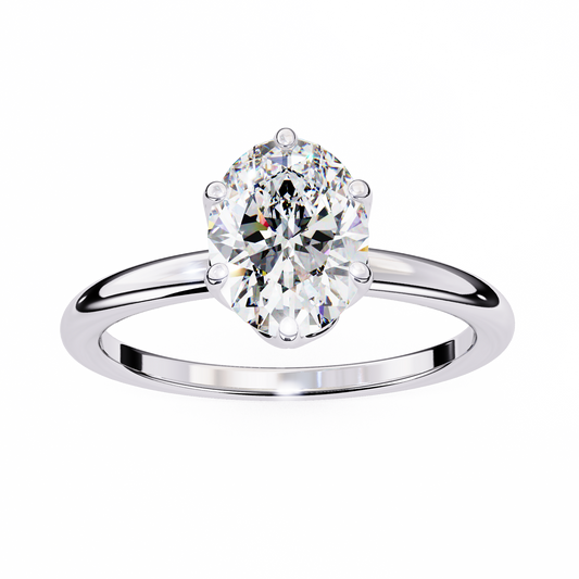 1.50 CT Oval Cut Diamond Engagement Ring - Ulight Jewels