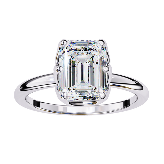 1.50 CT Emerald Cut Diamond Engagement Ring - Ulight Jewels