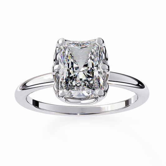 2.00 CT RADIANT Cut Diamond Engagement Ring - Ulight Jewels