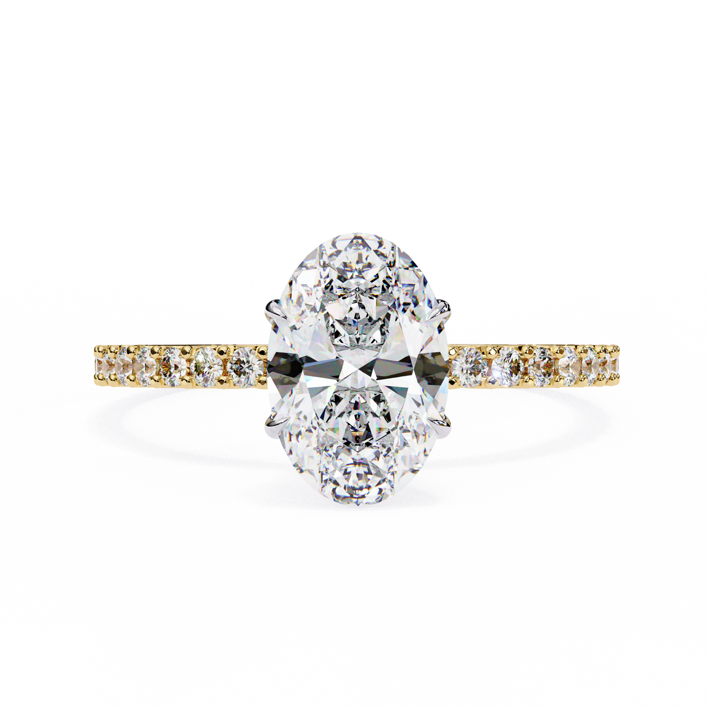 1.75 CT Oval Cut Diamond Engagement Ring