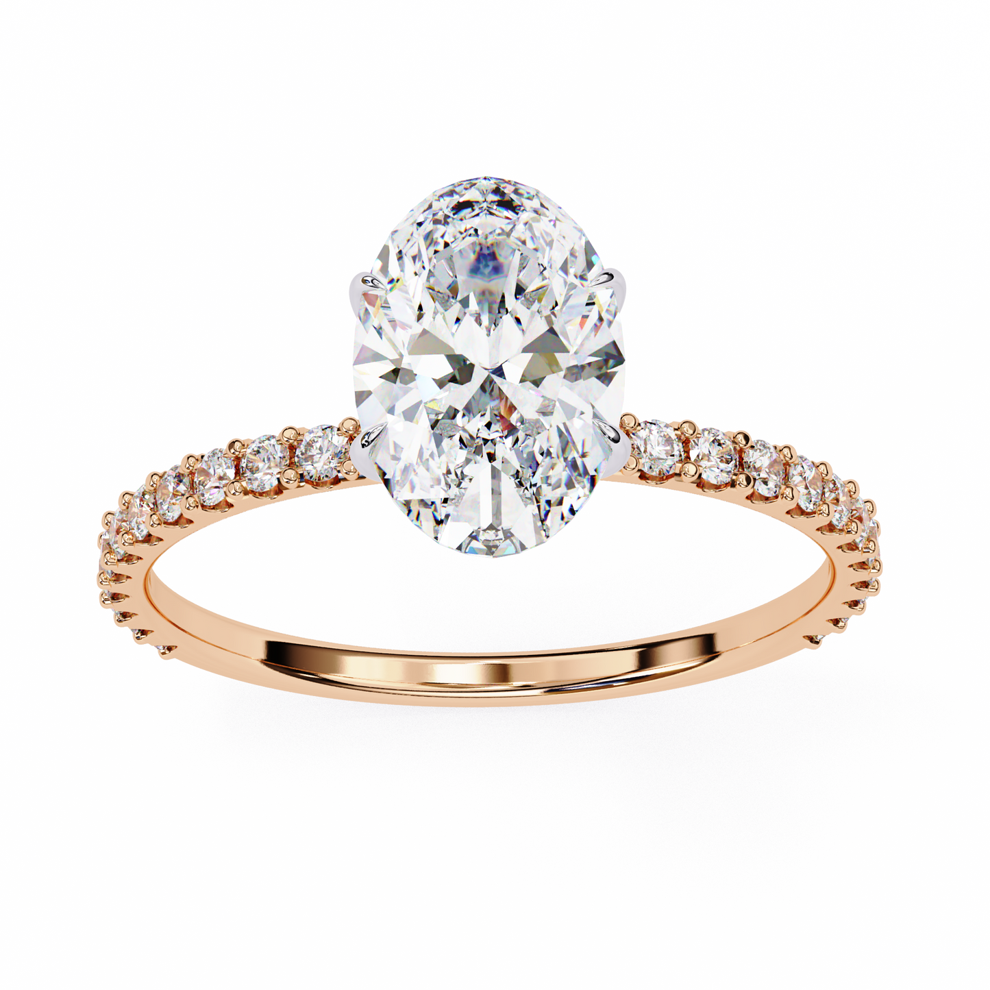 1.75 CT Oval Cut Diamond Engagement Ring