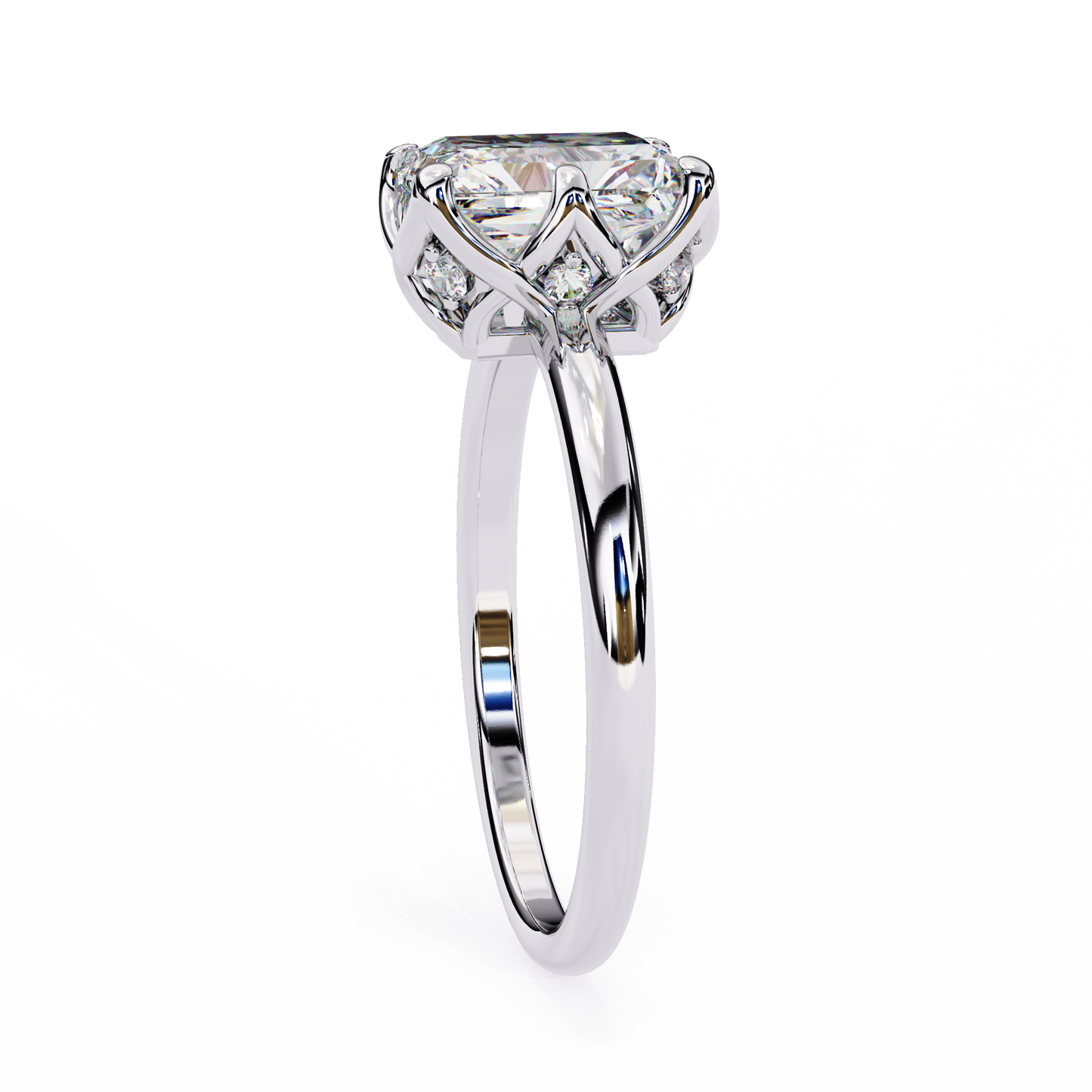 2.00 CT RADIANT Cut Diamond Engagement Ring