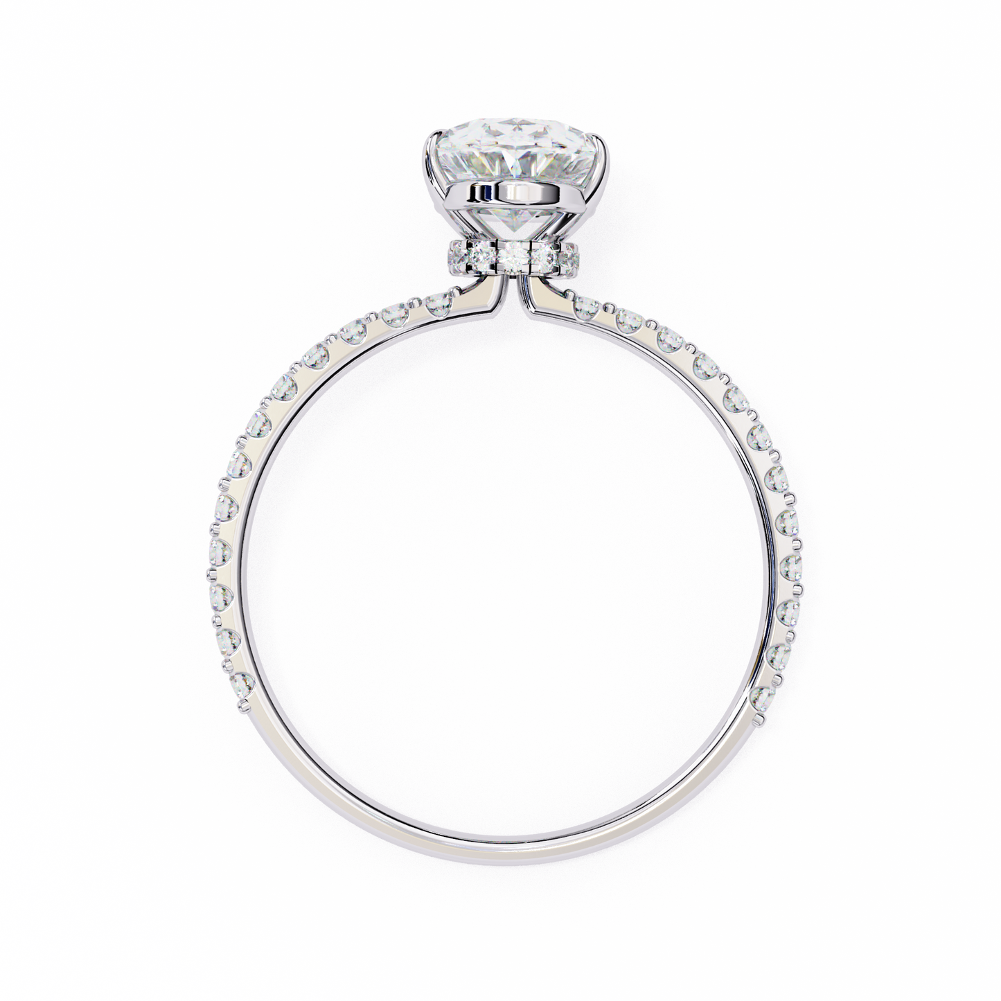 1.75 CT Oval Cut Diamond Engagement Ring