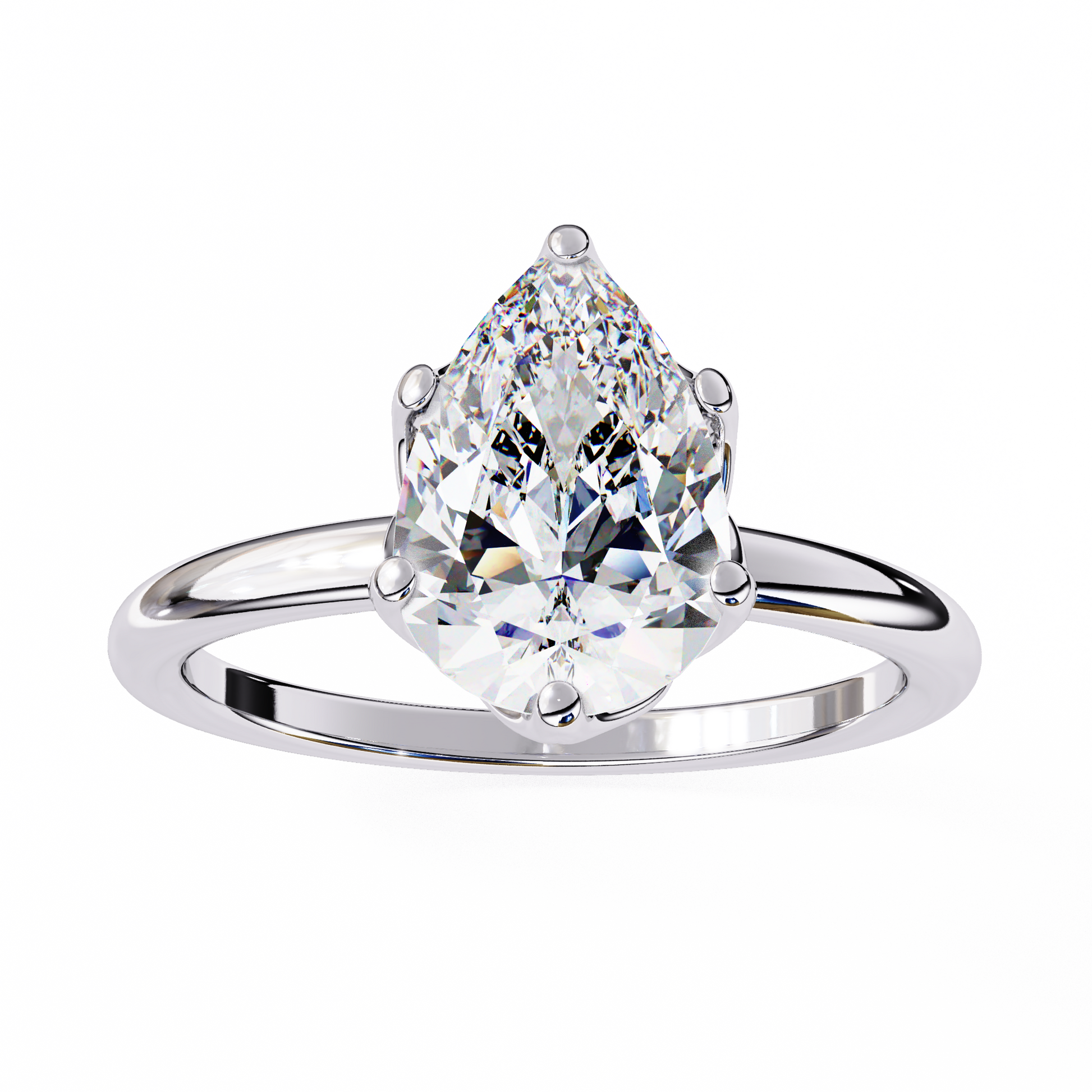 2.00 CT PEAR Cut Diamond Engagement Ring - Ulight Jewels