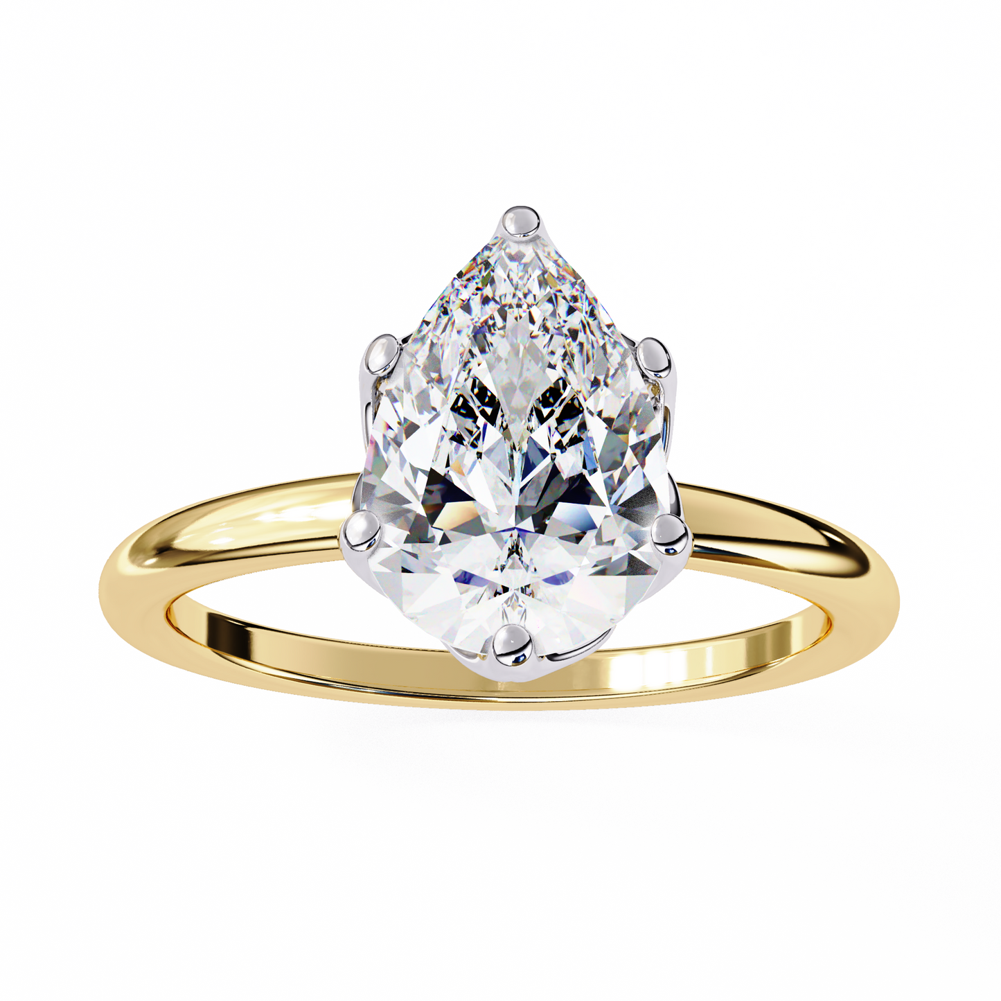 2.00 CT PEAR Cut Diamond Engagement Ring