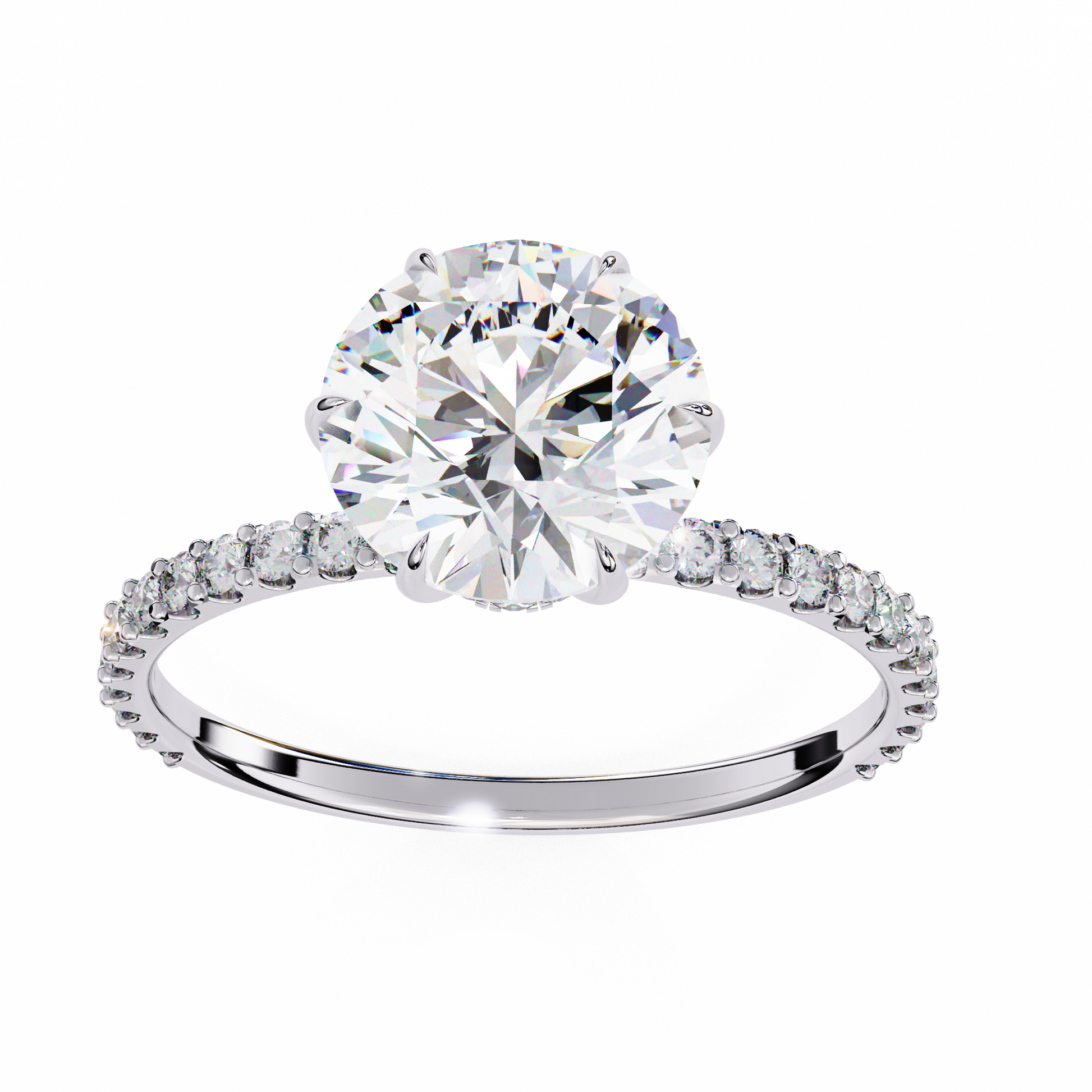 2.00  CT Round Cut Diamond Wedding Rings - Ulight Jewels