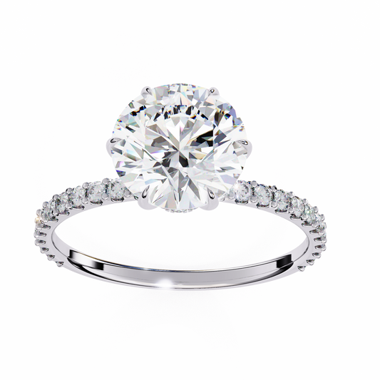 2.00  CT Round Cut Diamond Wedding Rings - Ulight Jewels