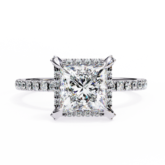 2.00 CT  Princess Cut Diamond Engagement Ring - Ulight Jewels