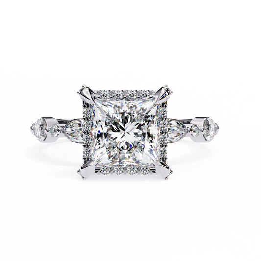 2.00 CT PRINCESS Cut Diamond Engagement Ring - Ulight Jewels