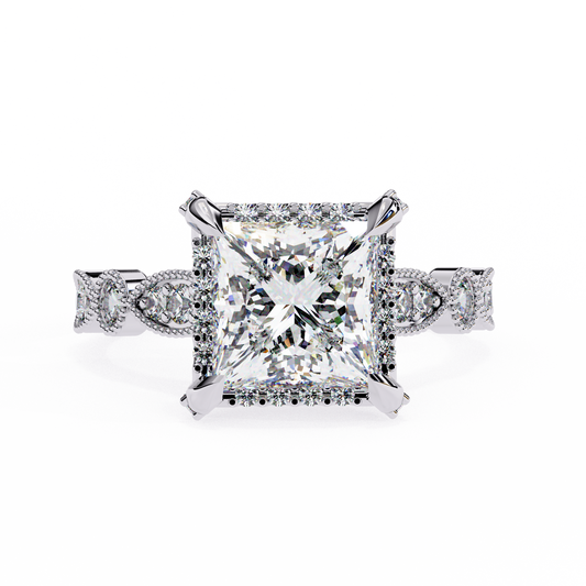 2.00 CT  Princess Cut Diamond Engagement Ring - Ulight Jewels