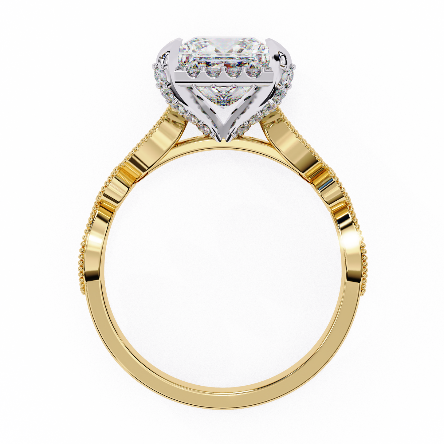 2.00 CT  Princess Cut Diamond Engagement Ring