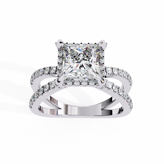 2.00 CT  Princess Cut Diamond Engagement Ring - Ulight Jewels