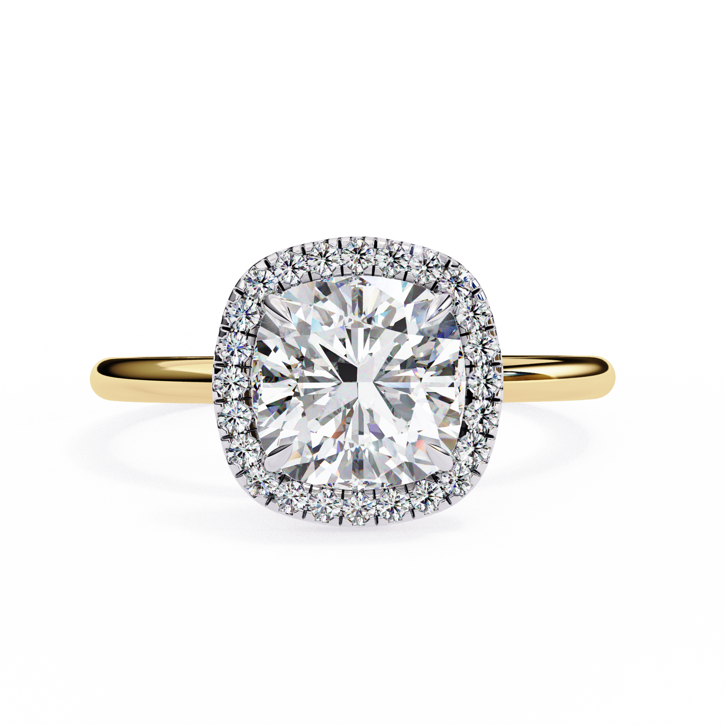 2.00 CT  Cushion  Cut Diamond Engagement Ring