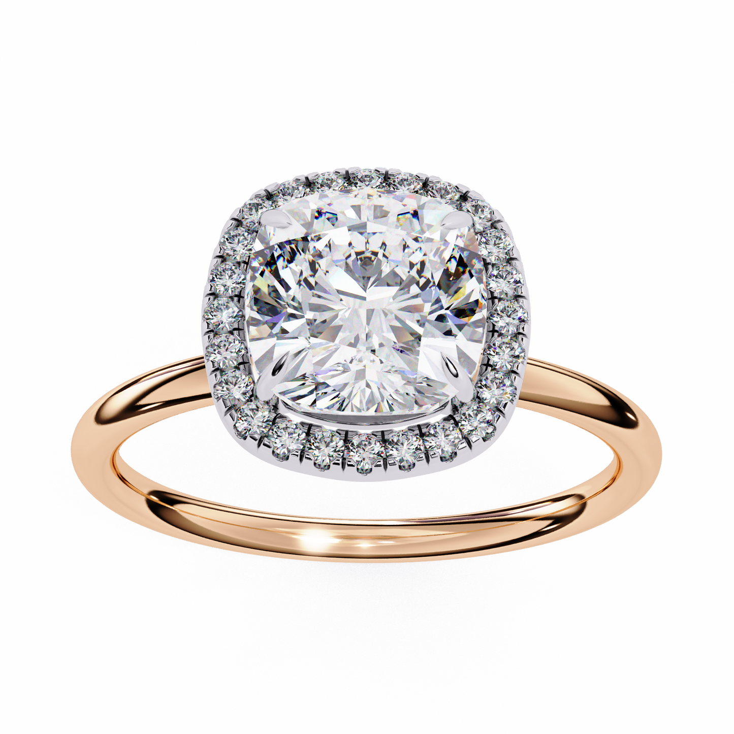 2.00 CT  Cushion  Cut Diamond Engagement Ring