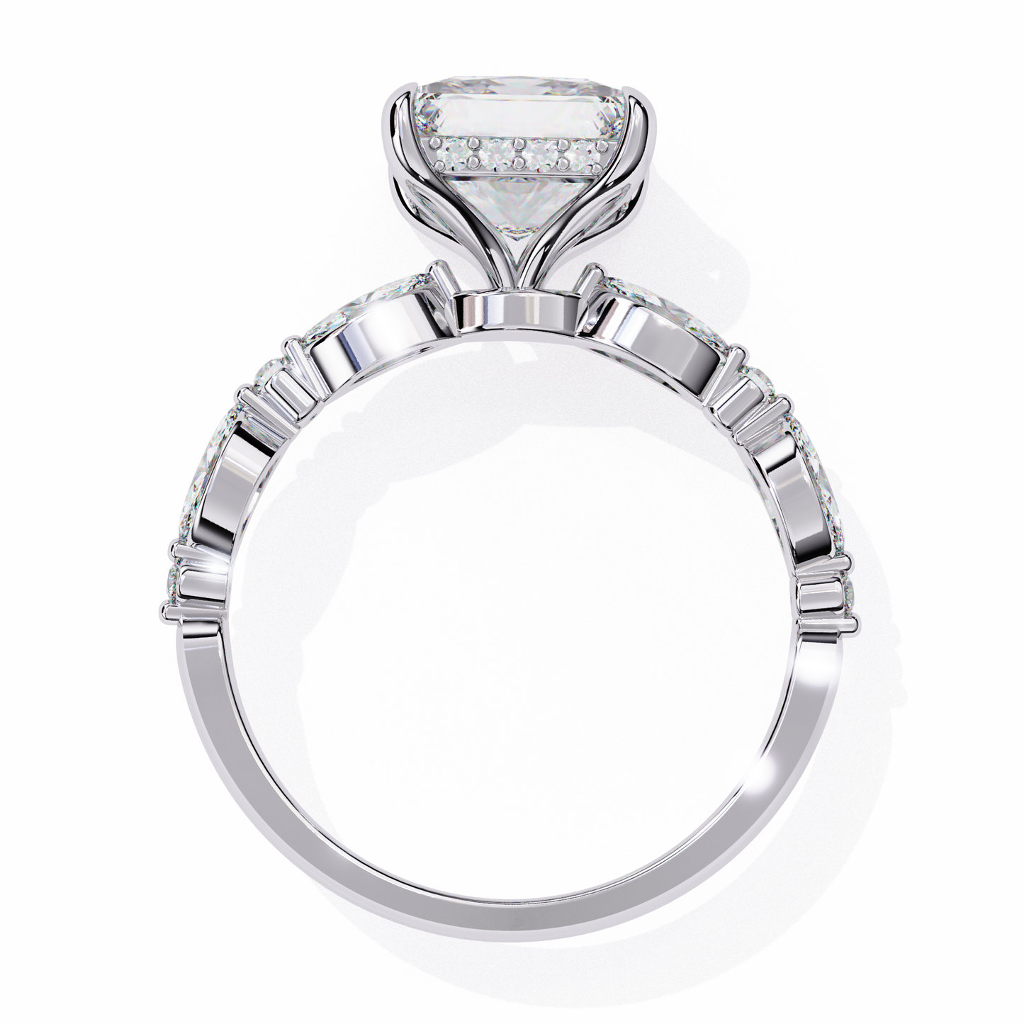 2.50 CT PRINCESS Cut Diamond Engagement Ring