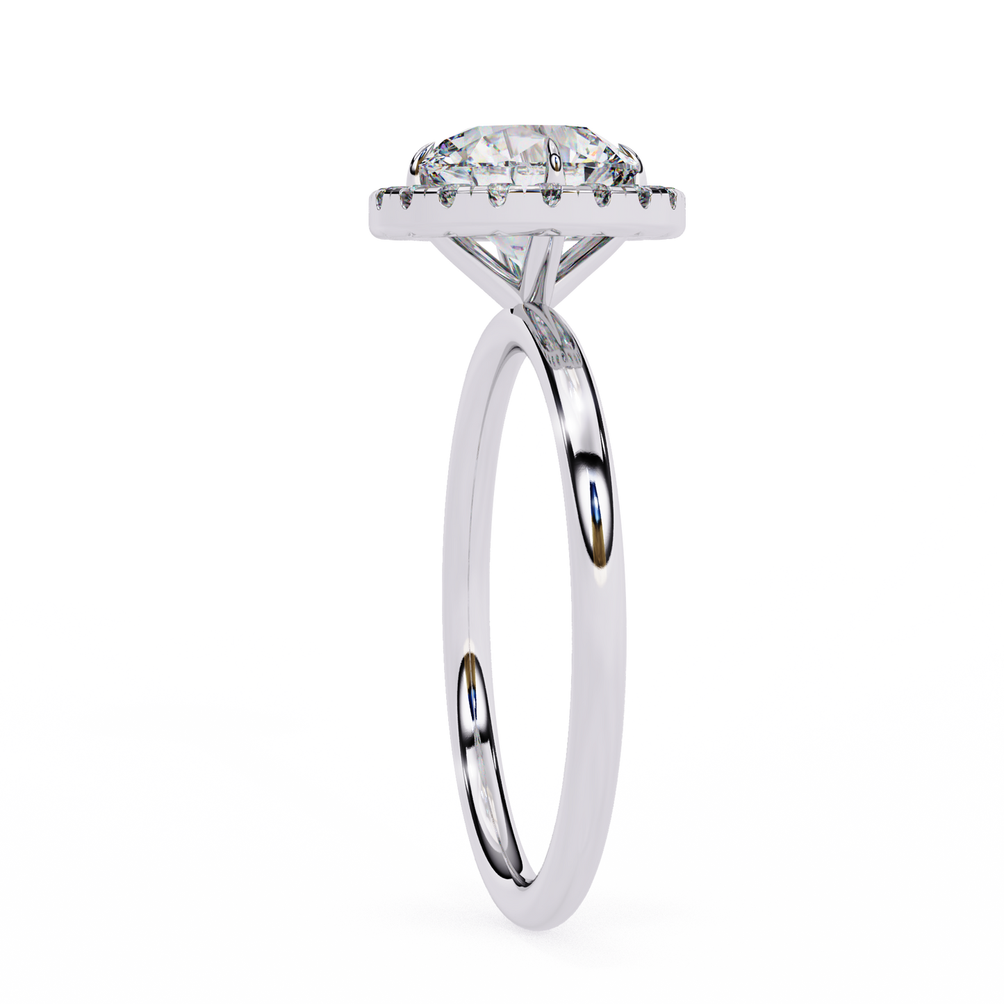 1.50   CT  Round Cut Diamond Wedding Rings