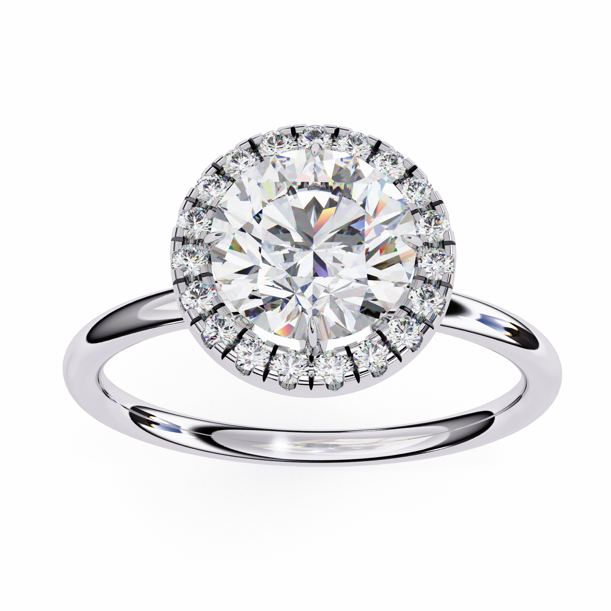 1.50   CT  Round Cut Diamond Wedding Rings - Ulight Jewels