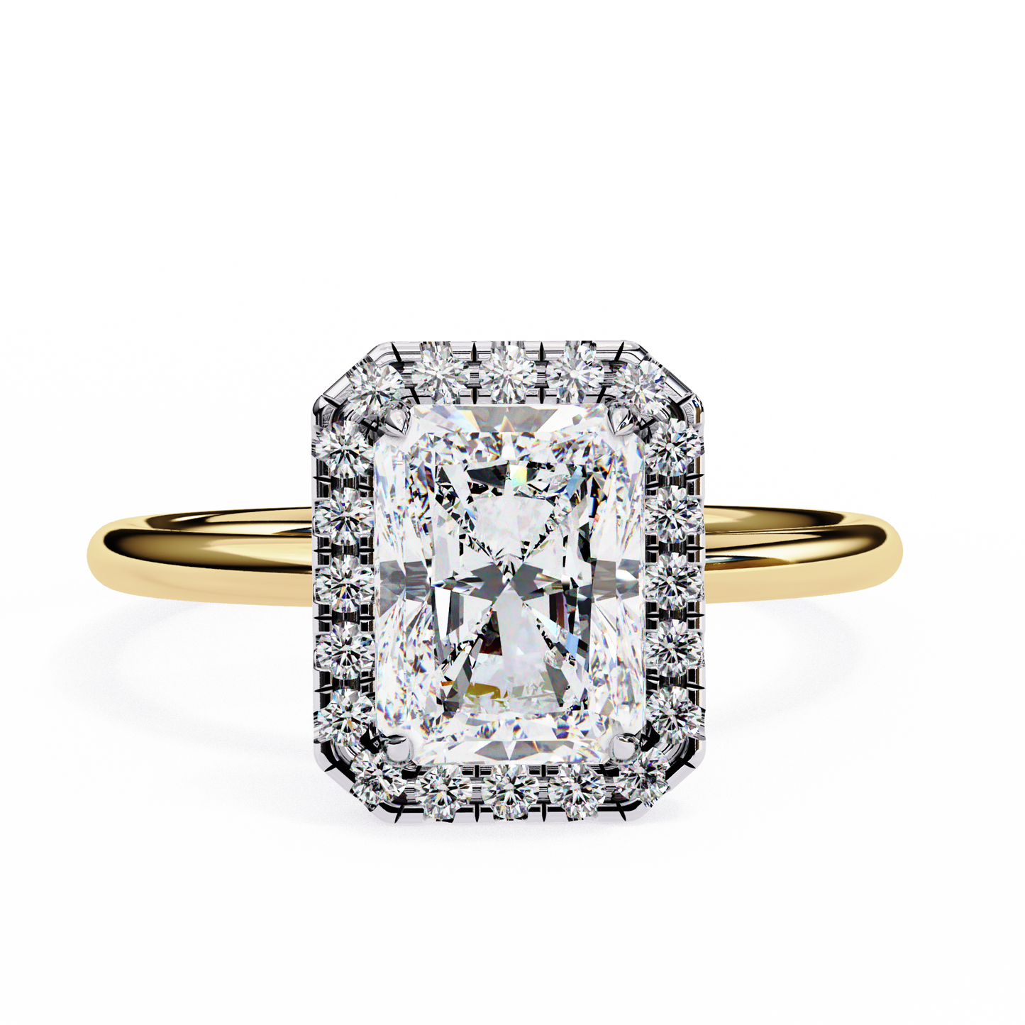 1.75 CT Radiant Cut Diamond Engagement Ring