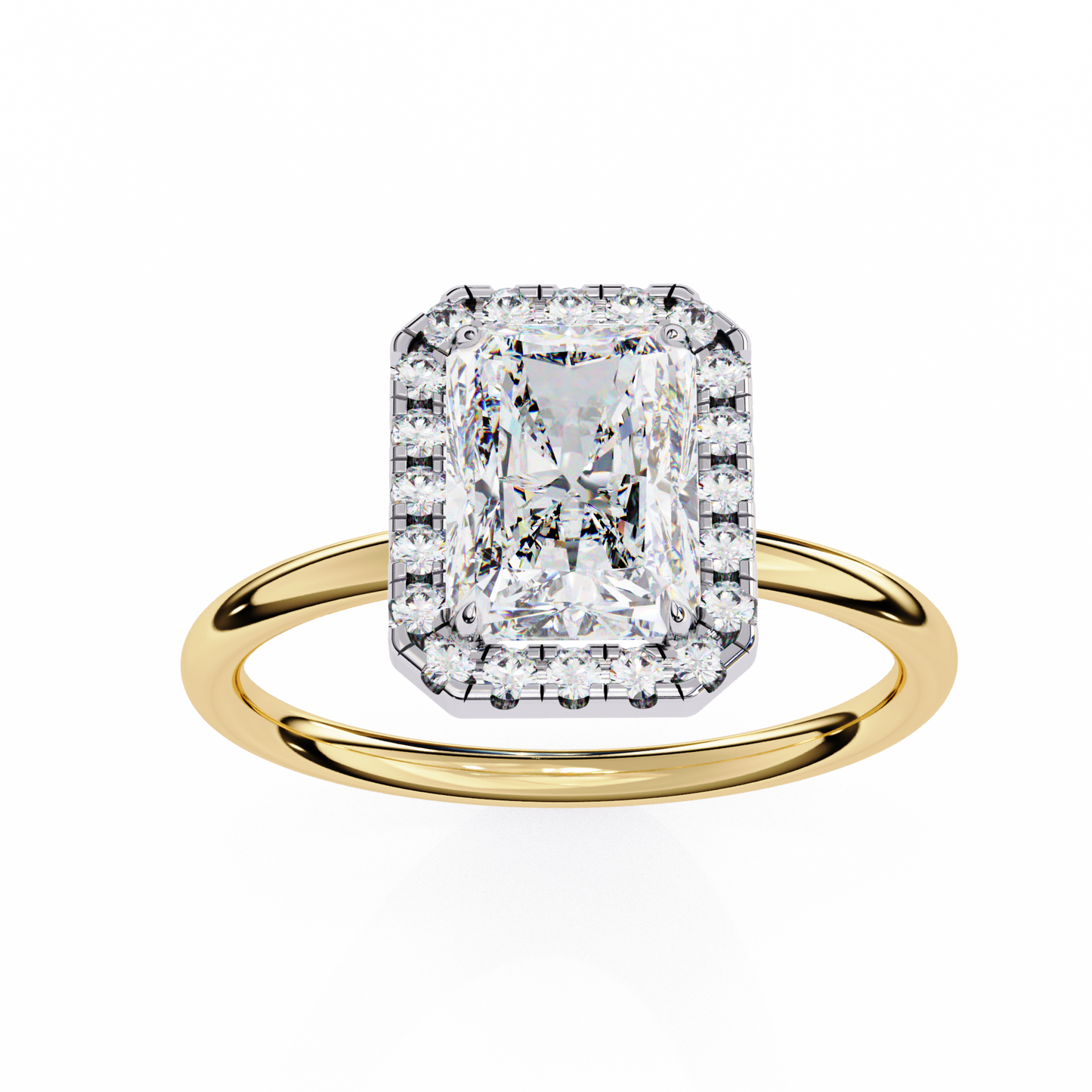 1.75 CT Radiant Cut Diamond Engagement Ring