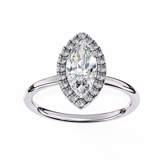 1.00 CT Marquise Cut Diamond Wedding Rings - Ulight Jewels